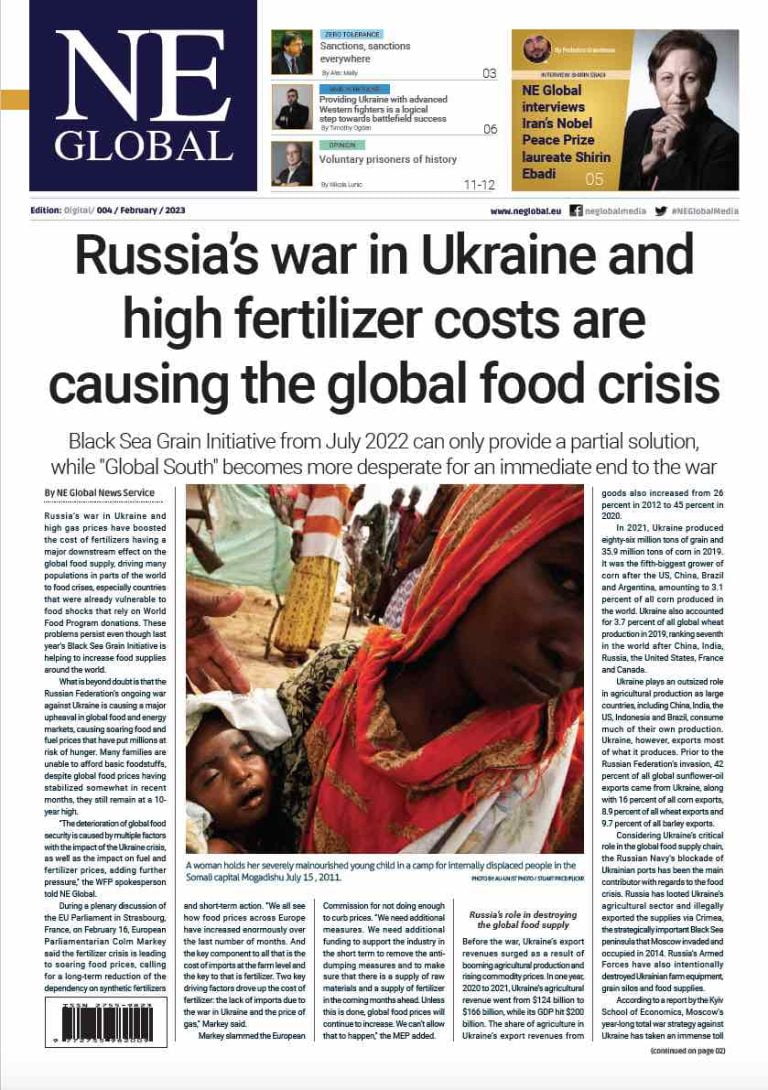 NE Global’s February 2023 Edition : Russia’s war in Ukraine and high fertilizer costs are causing global food crisis