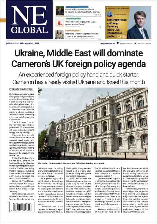 NE Global’s November Edition: Ukraine, Middle East will dominate Cameron’s UK foreign policy agenda