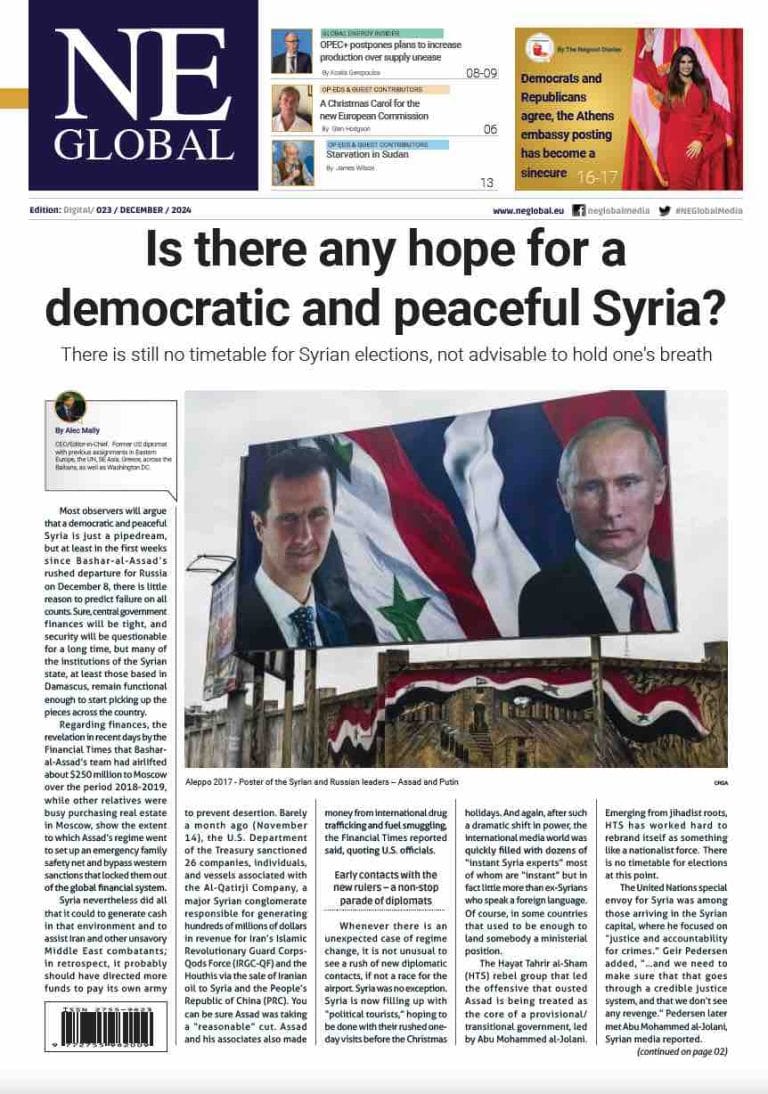NE Global’s December Edition: Is there any hope for a democratic and peaceful Syria? NE Global’s December Edition: Is there any hope for a democratic and peaceful Syria?