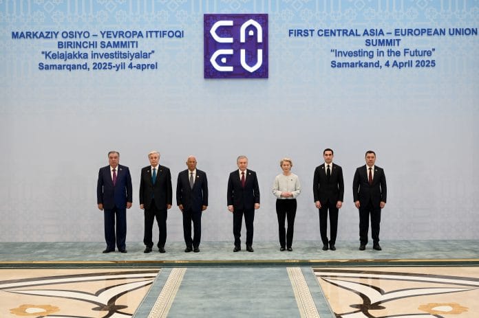 On 2, 3 and 4 april 2025, Ursula von der Leyen, President of the European Commission, travels to Samarkand, Uzbekistan.