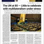 NE Global’s September Edition: The UN at 80 — Little to celebrate with multilateralism under stress