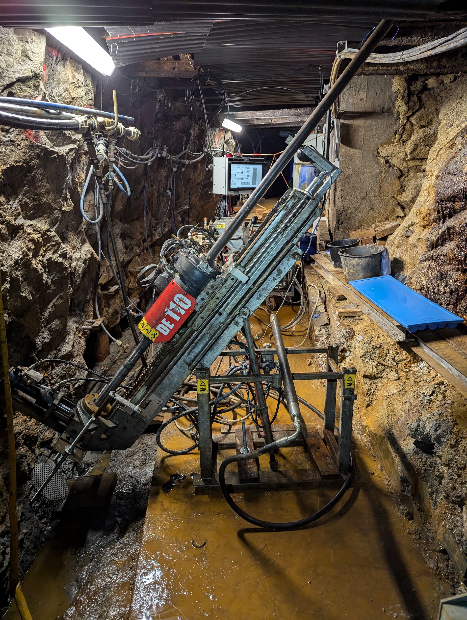 Freiberg Mine in Saxony - Drill Used for Testing the Predictive Maintenance Use Case